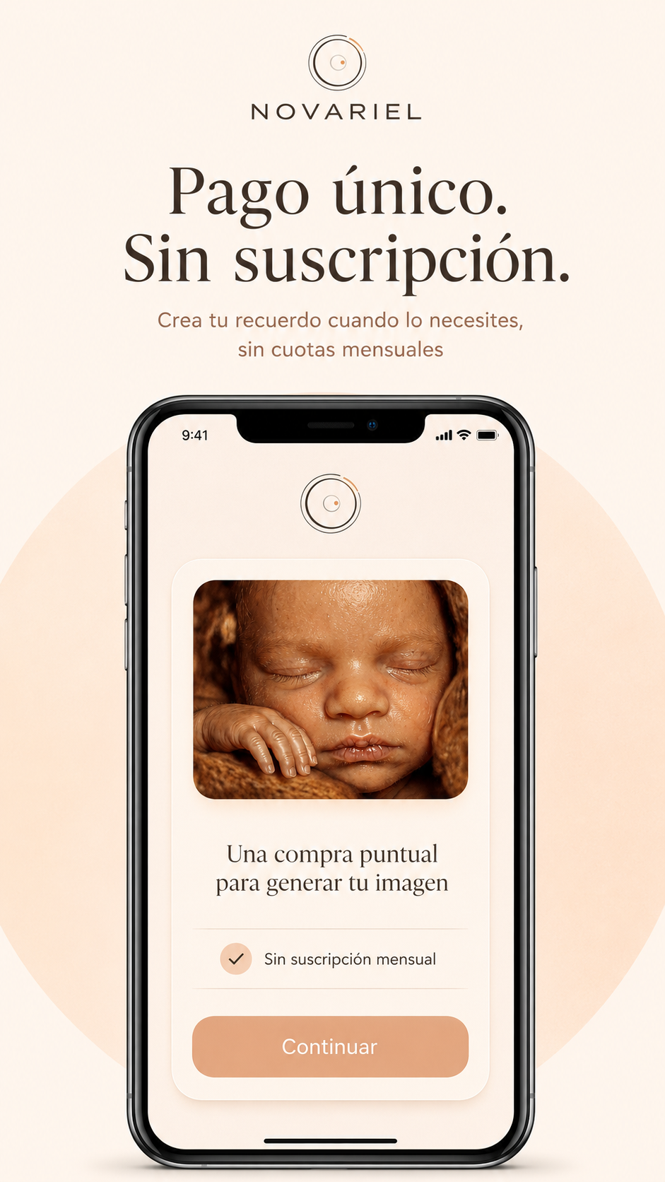 Novariel funciona con pago único y sin suscripción